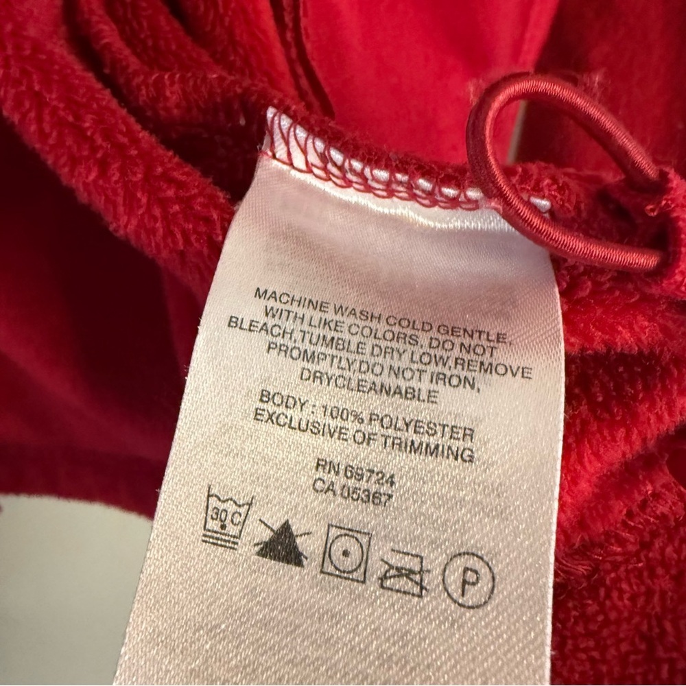 Columbia Women’s Hooded Full-Zip Red Fleece Jacket - Picture 11 of 14